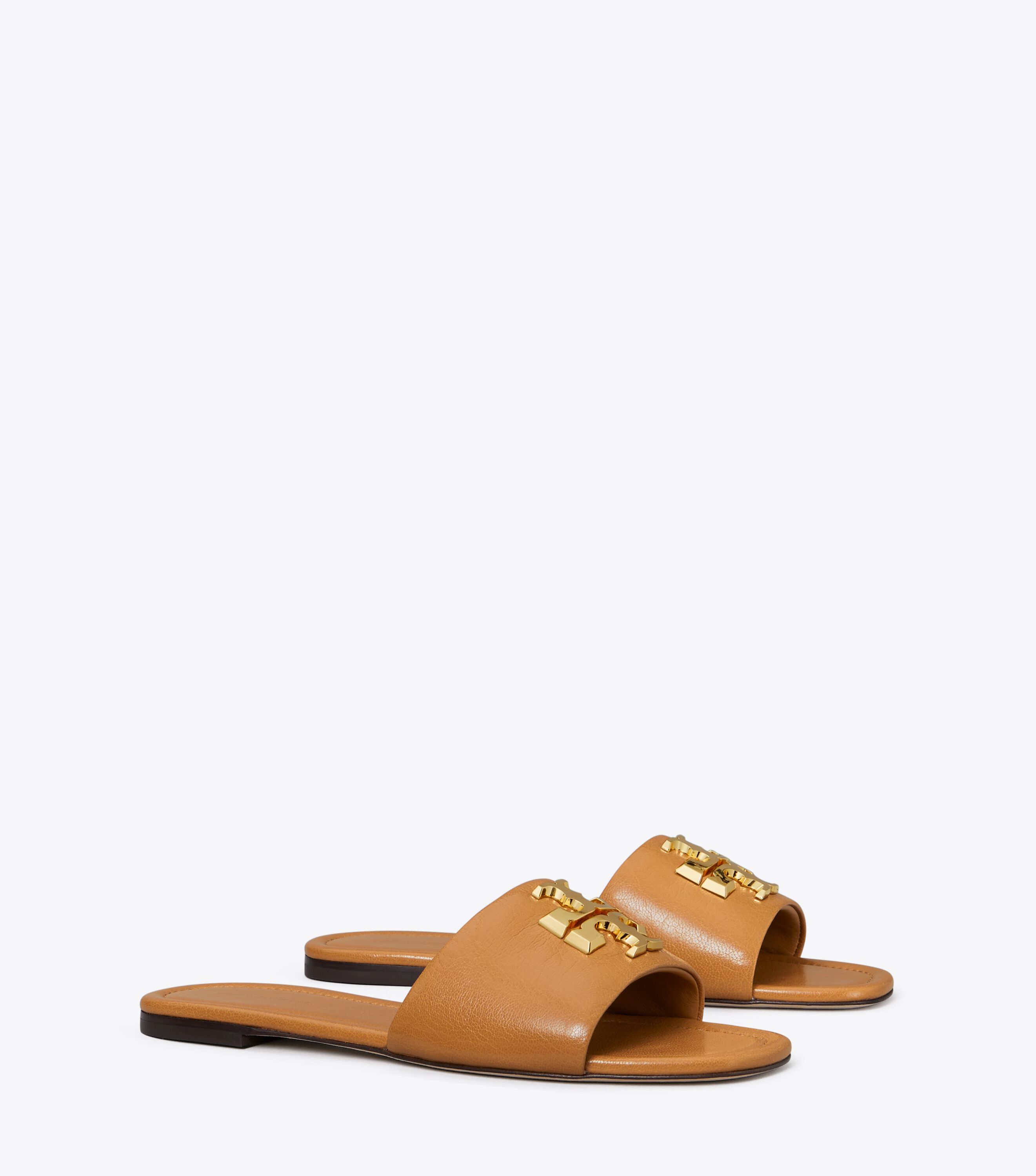 Brown tory burch sandals store