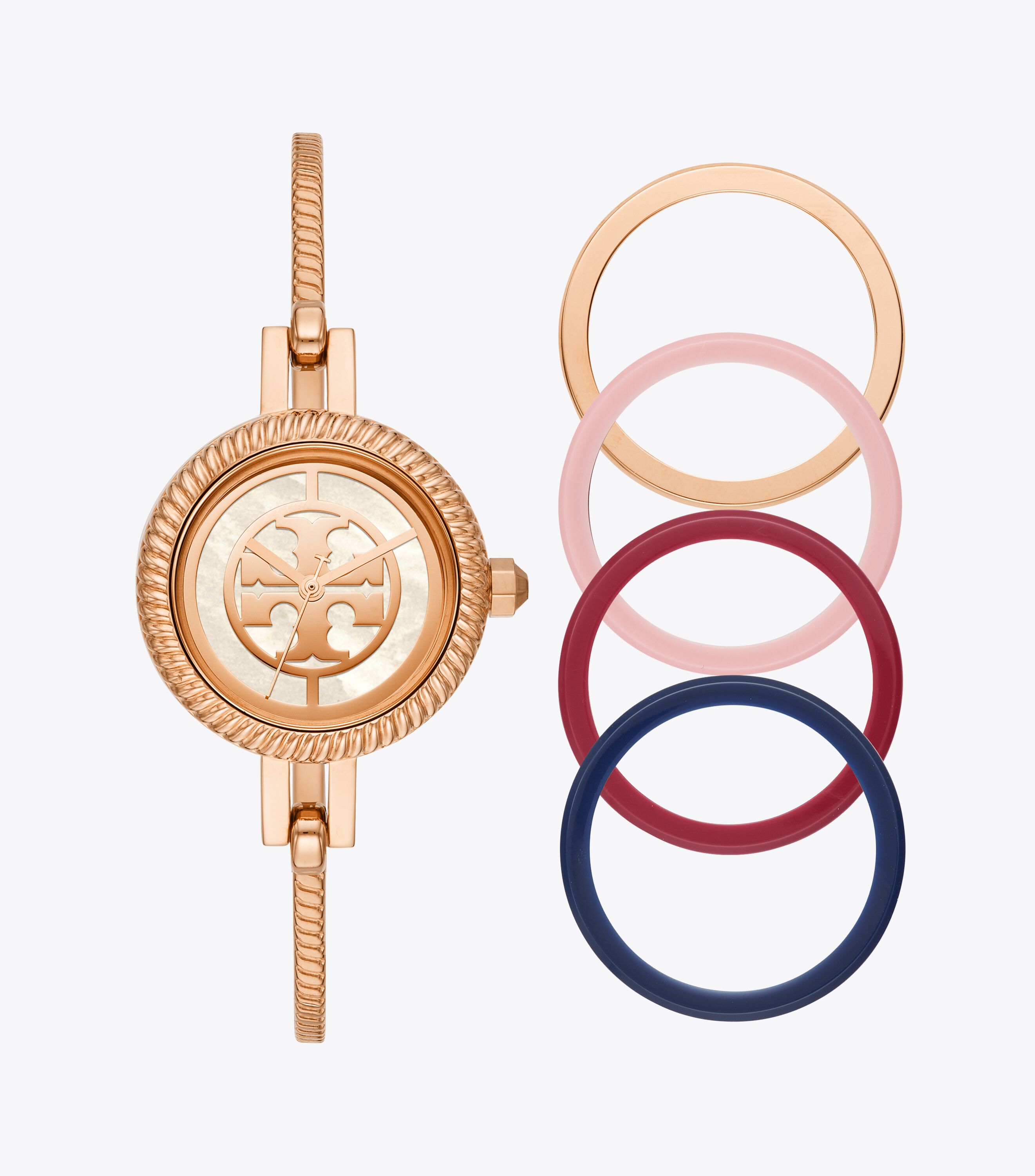 Tory burch rose gold watch sale