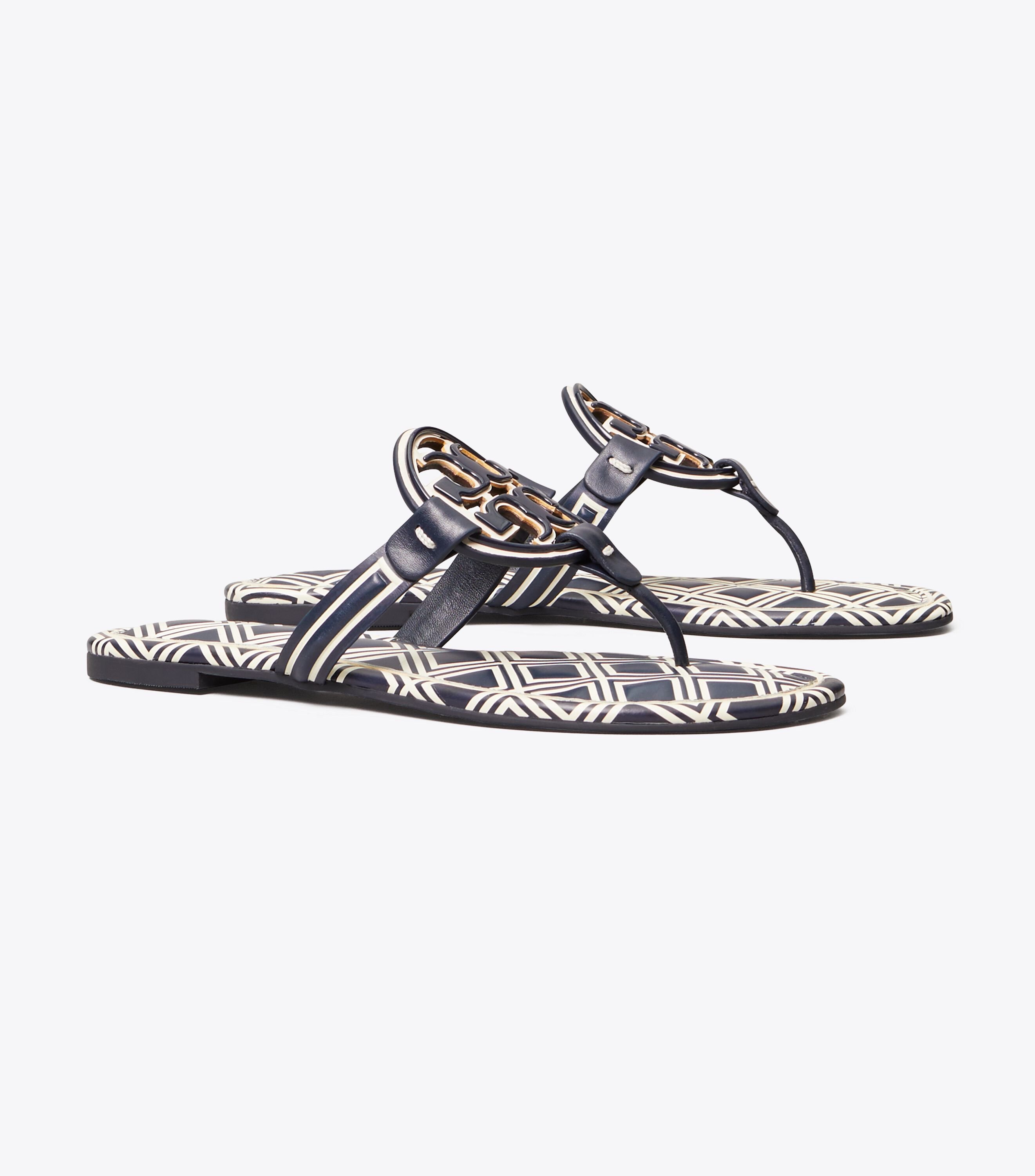 Tory burch miller metal sandals sale