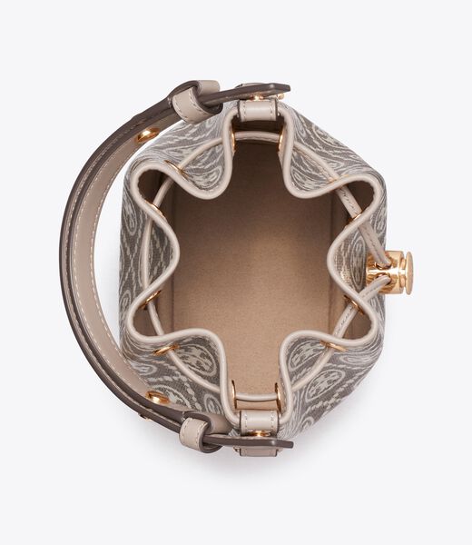 T Monogram Coated Jacquard Mini Bucket Bag tory burch t monogram coated jacquard mini bucket bag
