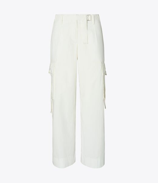 tory burch cotton cargo pant