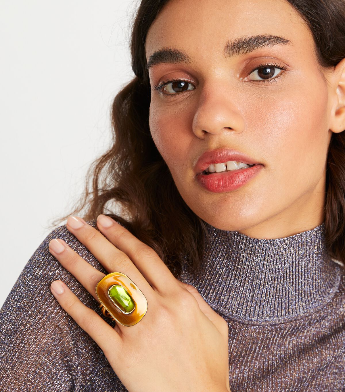 tory burch glass ring