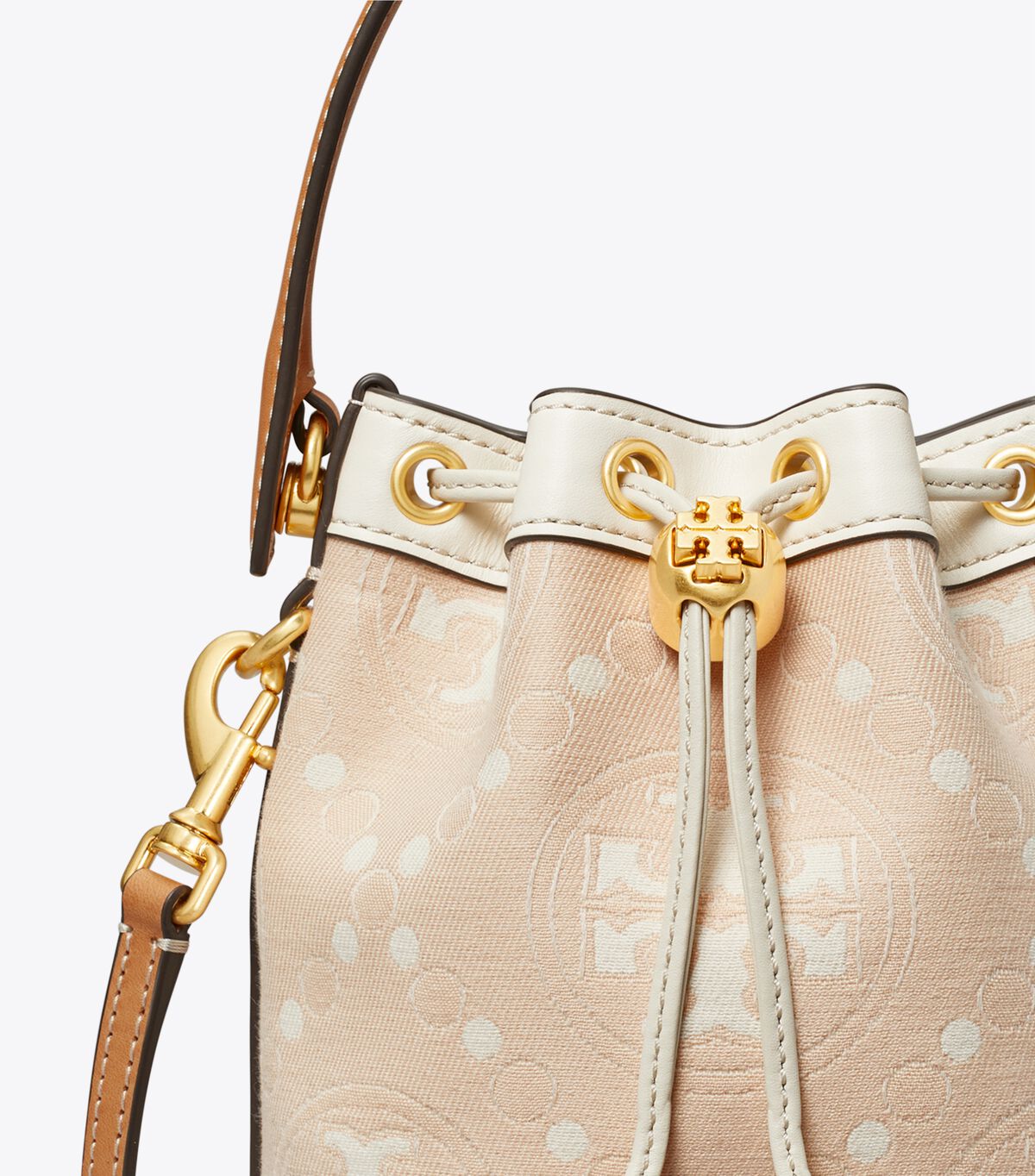 tory burch mini t monogram bucket bag