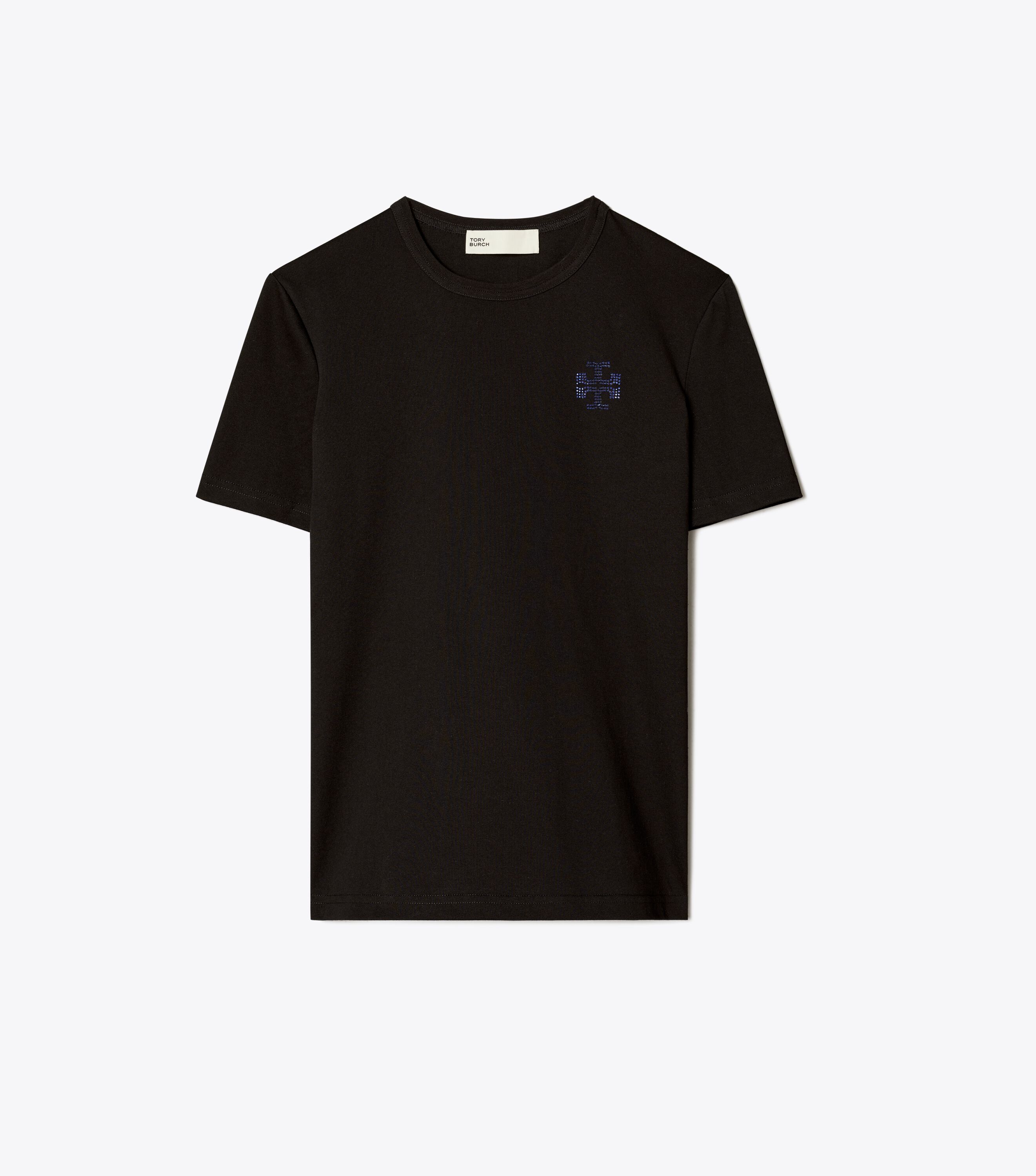 Tory burch t shirt logo discount