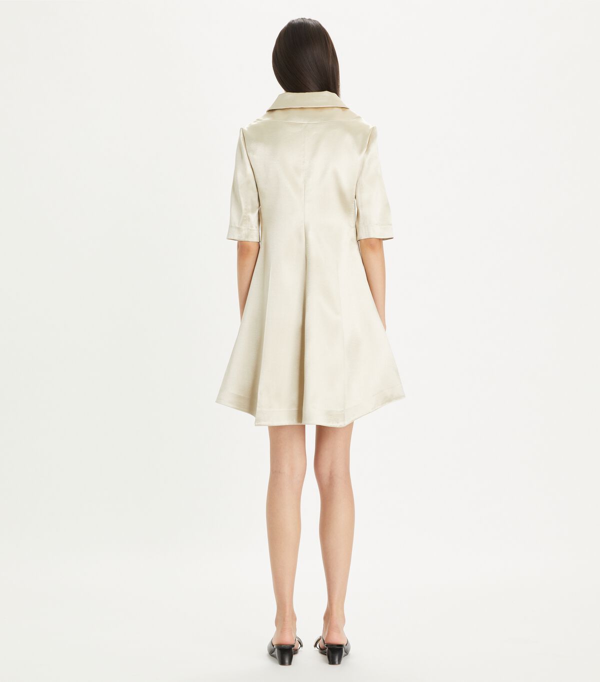 tory burch bonded satin dress