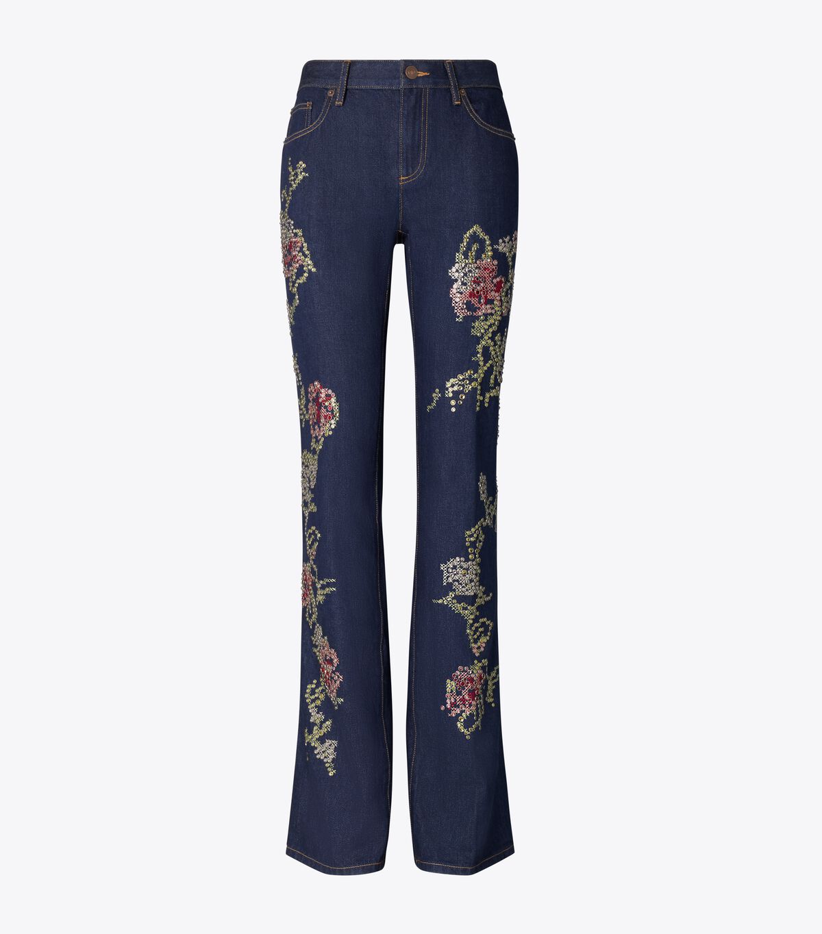 Embellished Bootcut Jean tory burch embellished bootcut jean