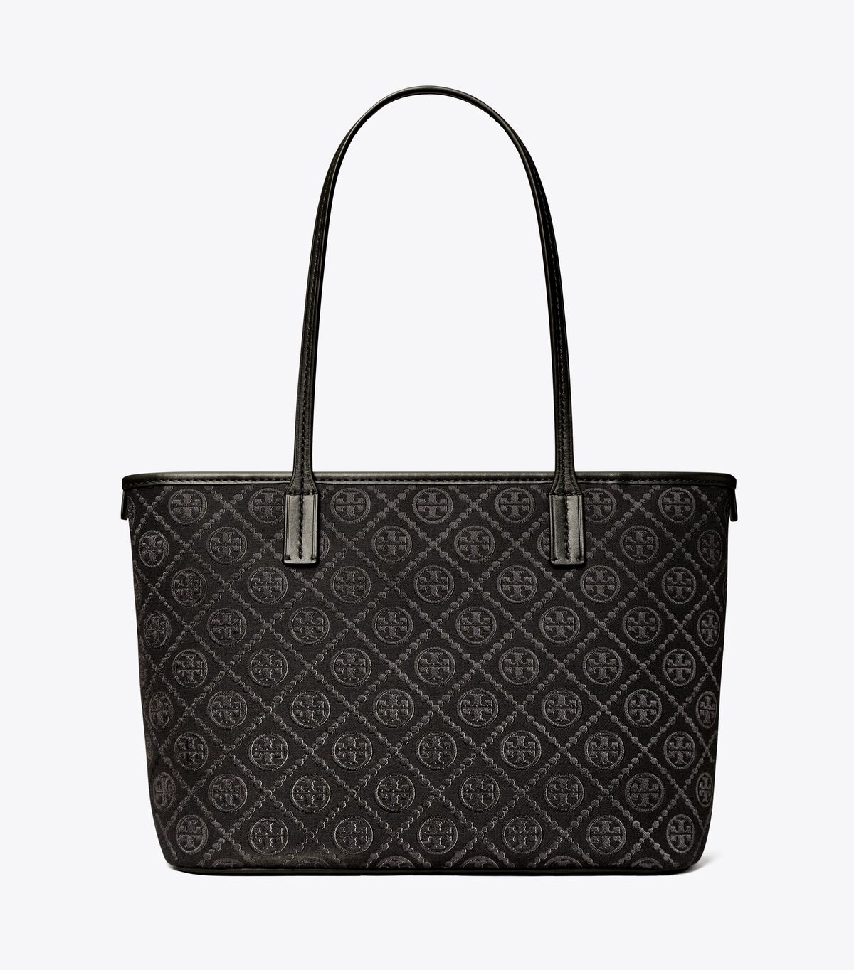 tory burch small t monogram zip tote