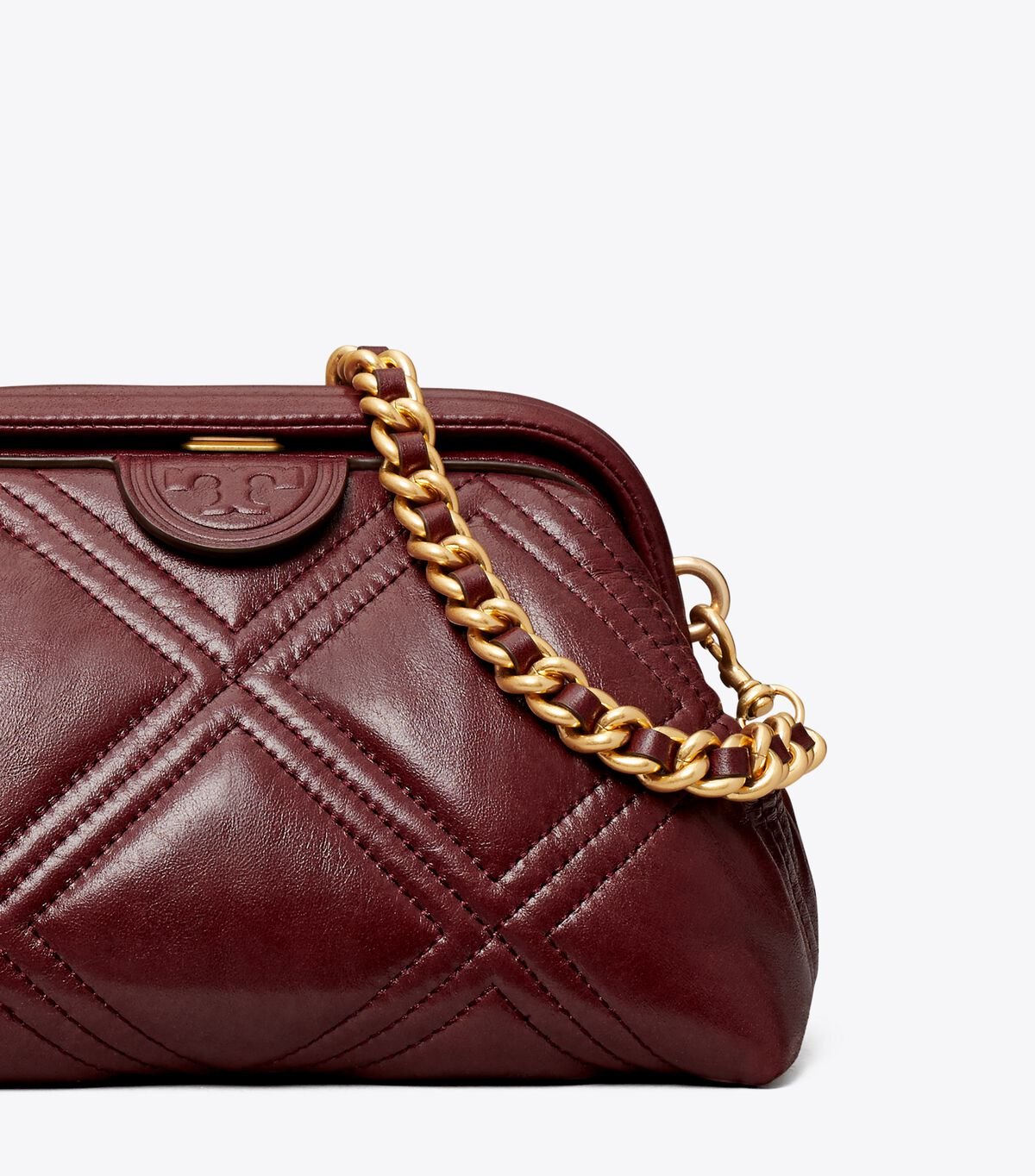 tory burch fleming soft small glazed frame crossbody
