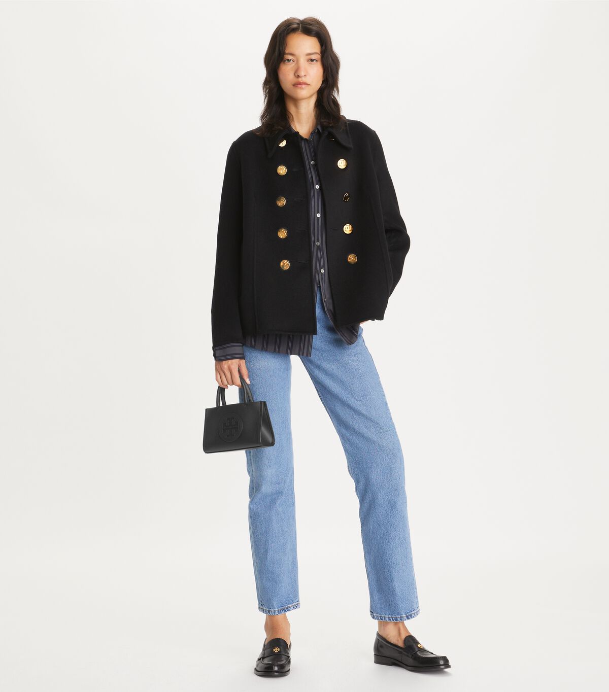 tory burch wool peacoat