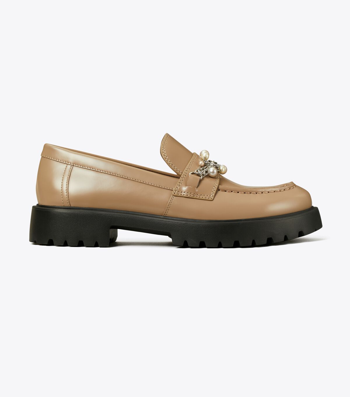 tory burch embellished classic lug loafer