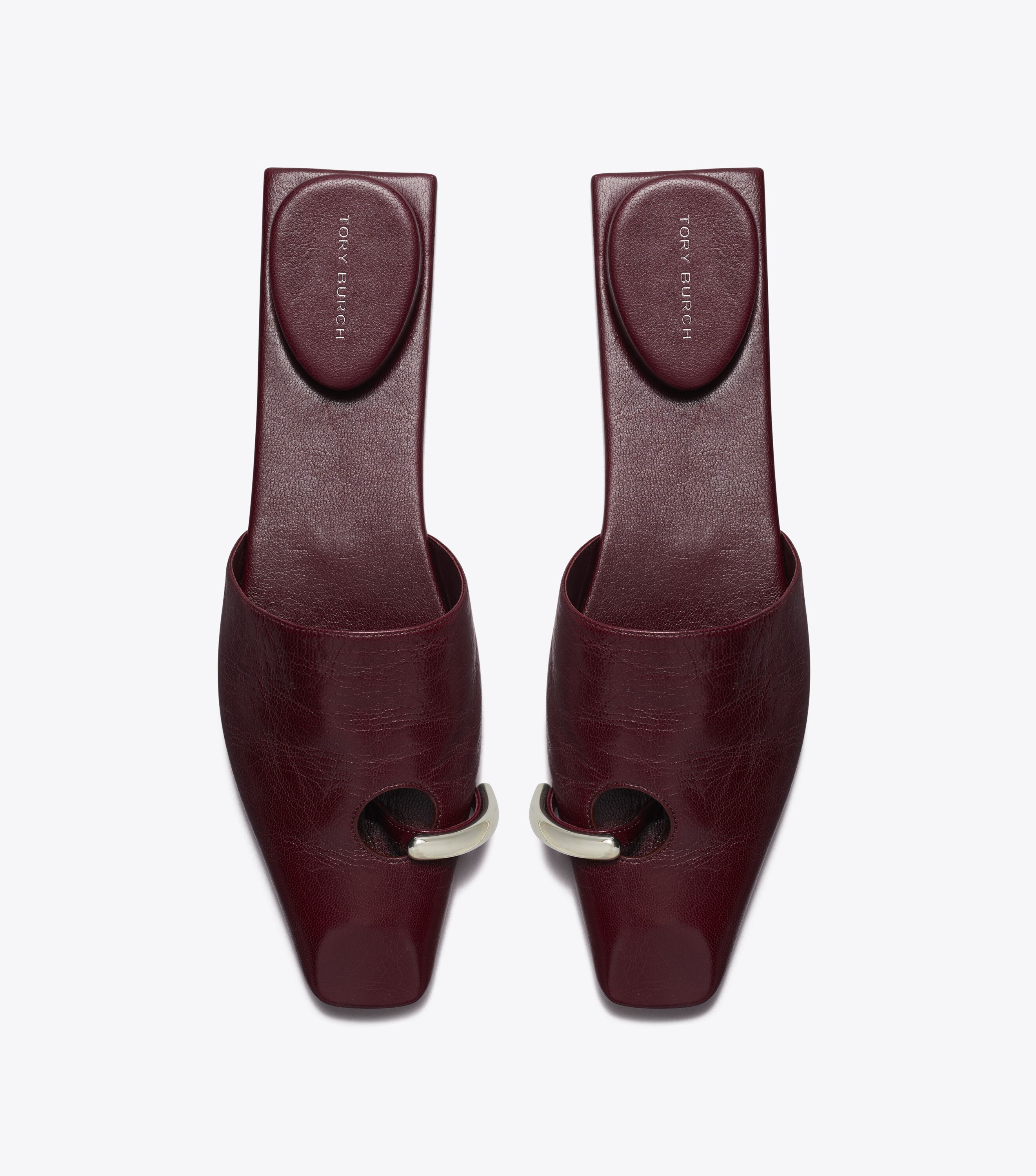 Pierced Mule, Dark Carmine | Tory Burch KSA