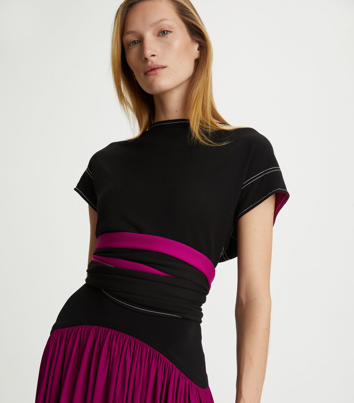 tory burch crepe jersey skirt