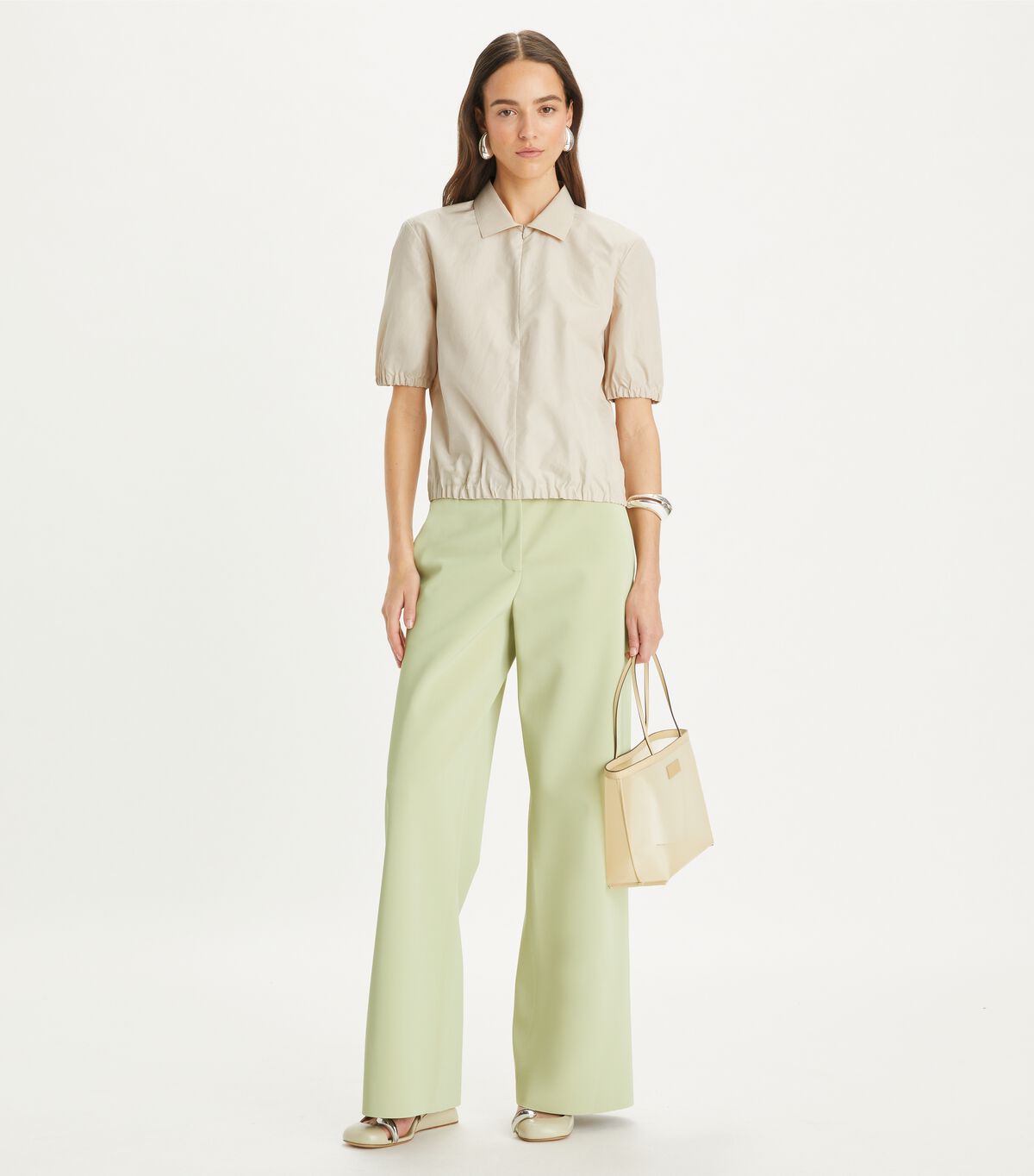 tory burch poplin zip polo