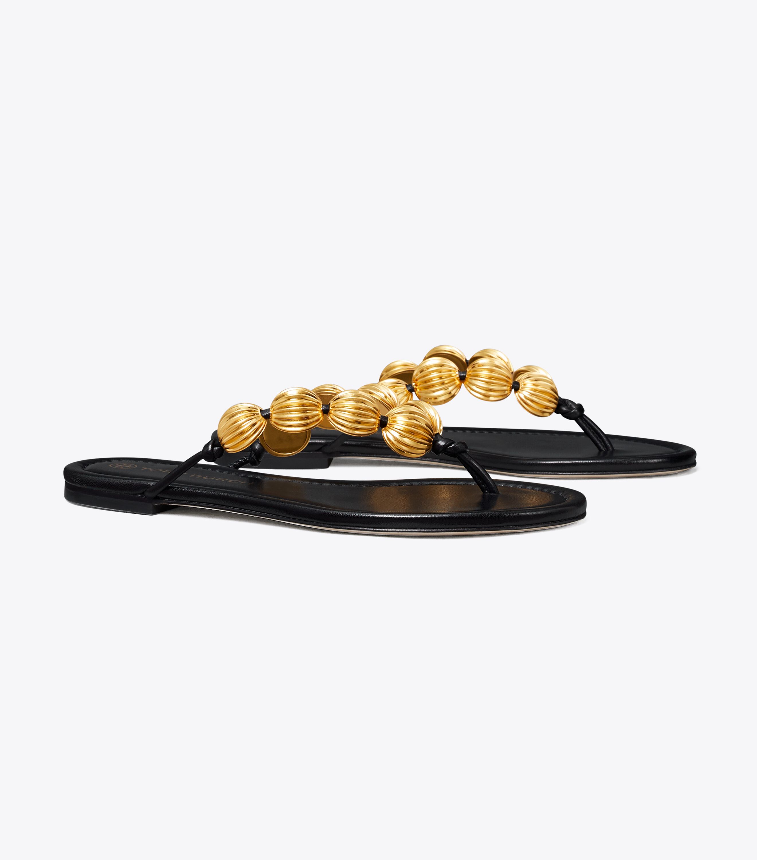Tory burch beaded top sandals