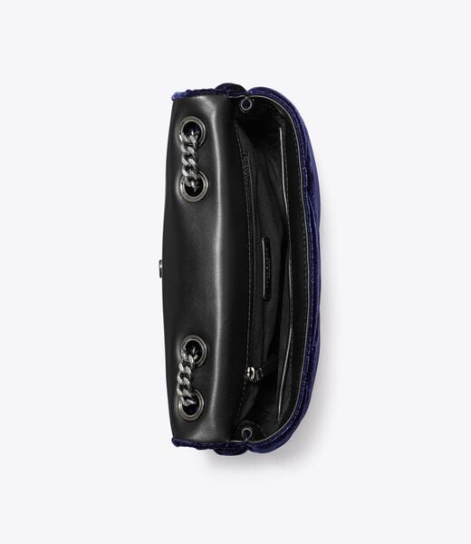 tory burch حقيبة كتف كيرا دايموند كوالت فيلفيت بافيه صغيرة