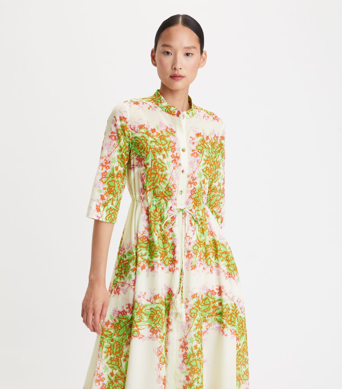 tory burch printed shirtdress