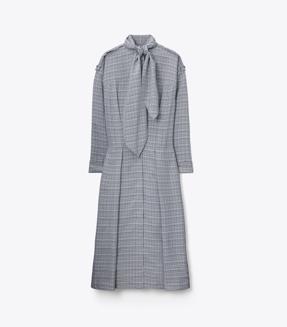 tory burch front tie jacquard shirtdress