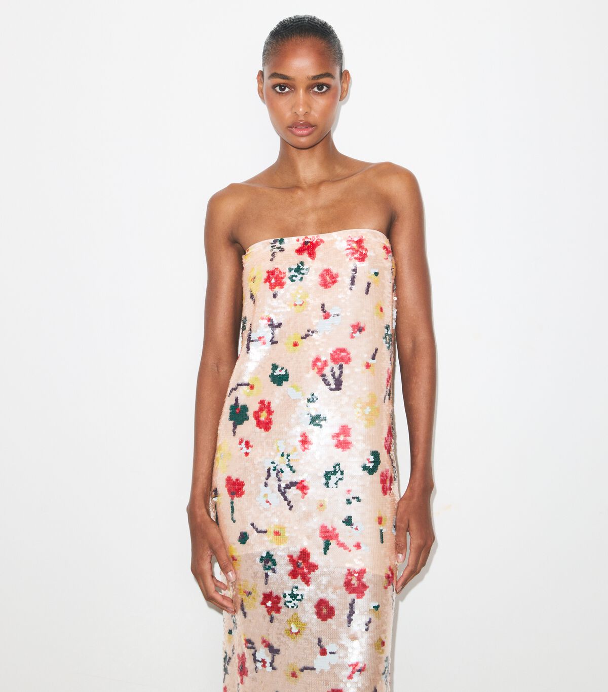 Strapless Sequin Dress tory burch strapless sequin dress