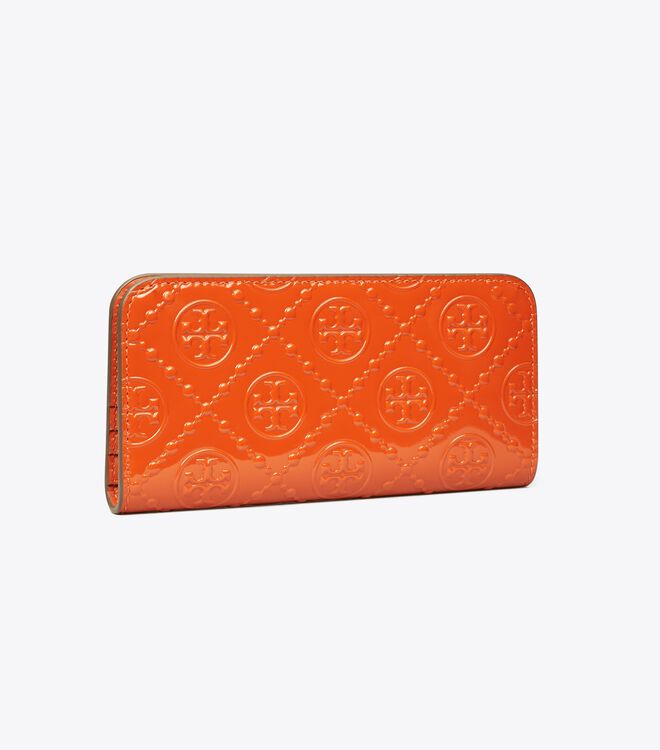 Tory Burch Women's T Monogram Zip Slim Wallet