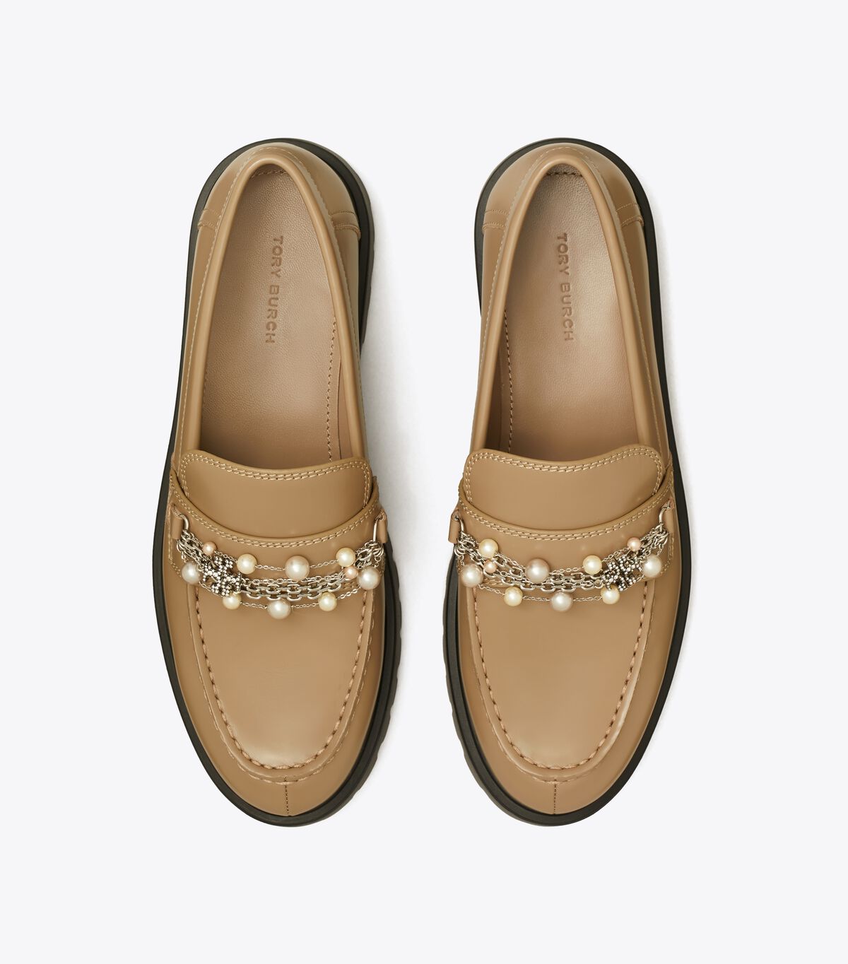 tory burch embellished classic lug loafer