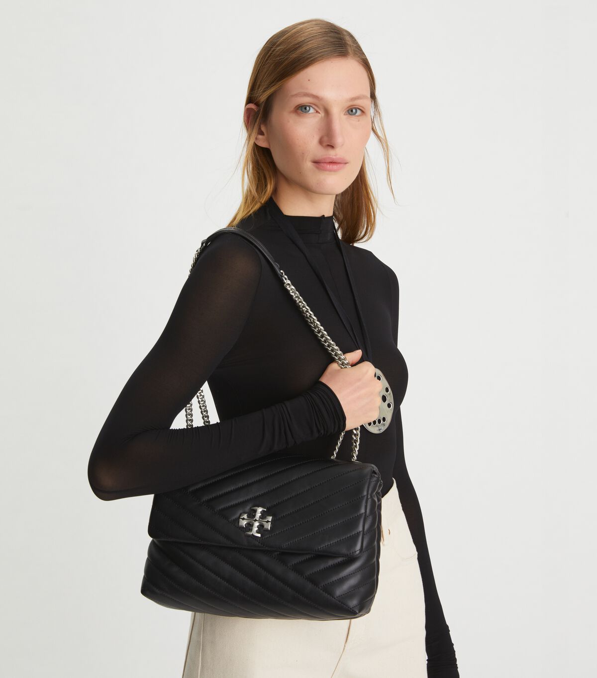 Kira Chevron Convertible Shoulder Bag
