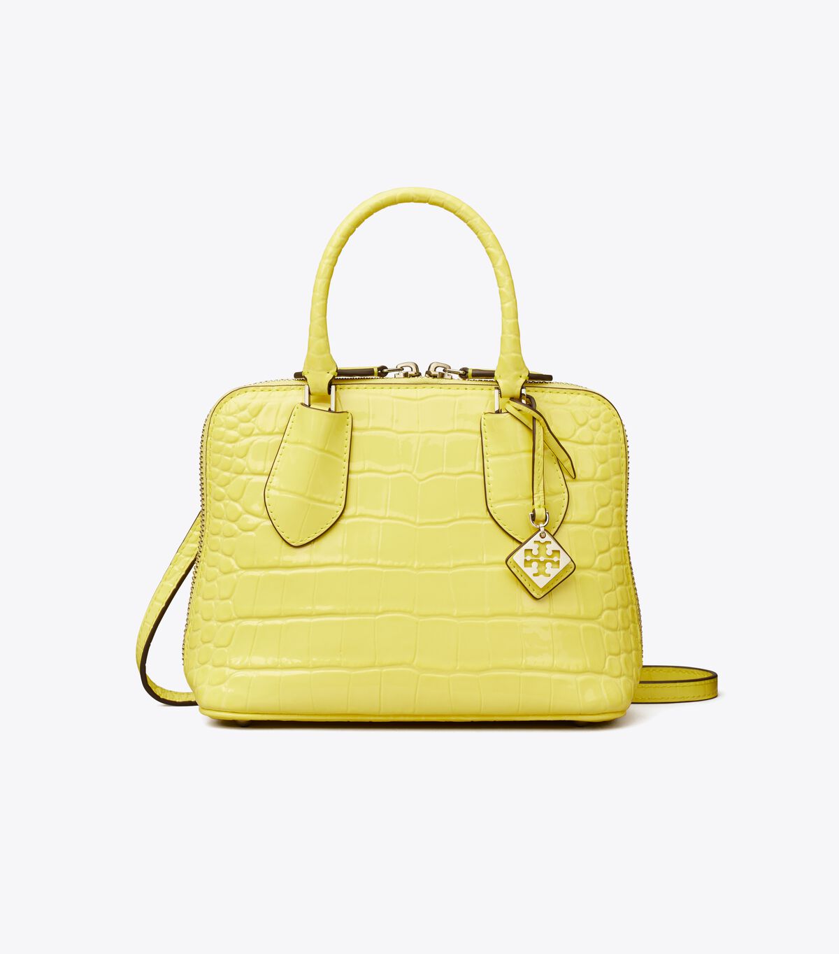 tory burch mini embossed swing satchel