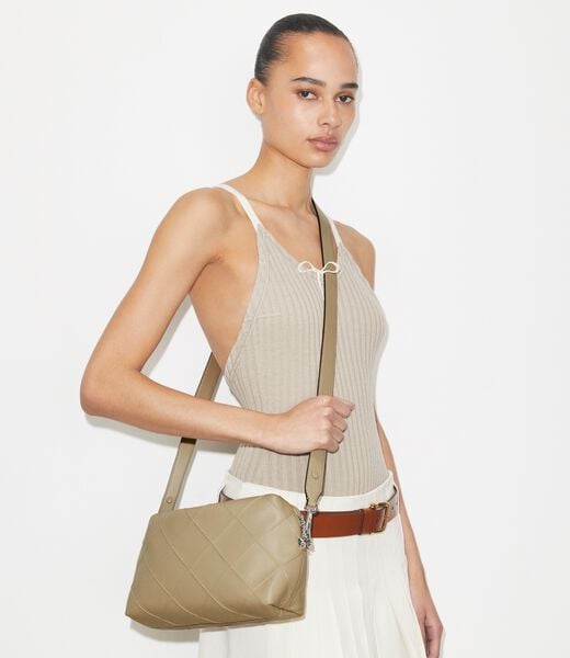 tory burch حقيبة كروس فليمنج كبيرة ناعمة