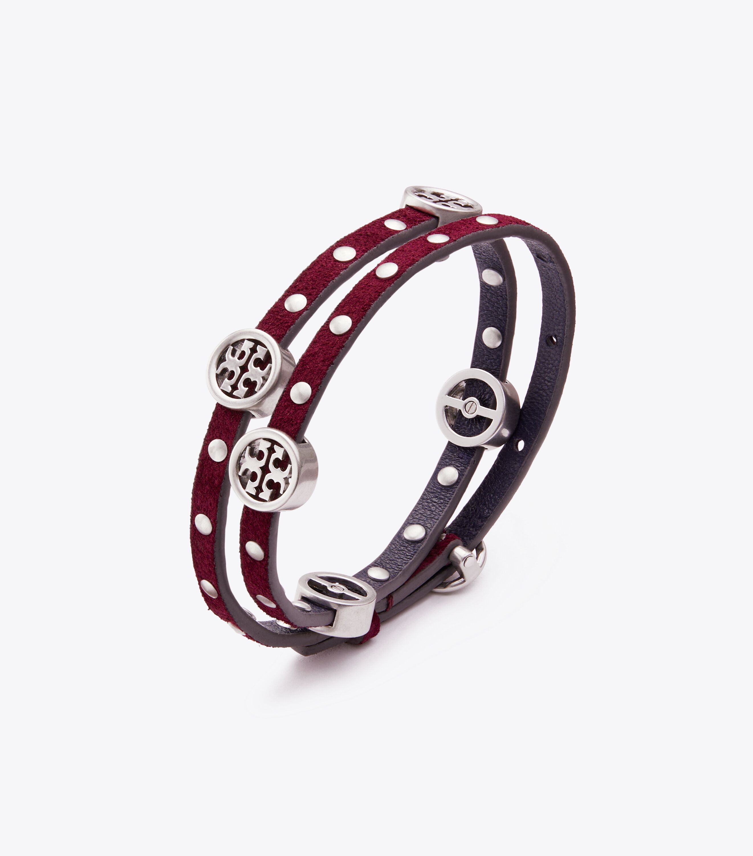 Tory burch double wrap logo bracelet on sale