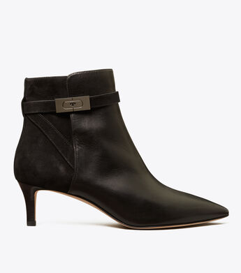 T Hardware Mixed-Materials Ankle Boot