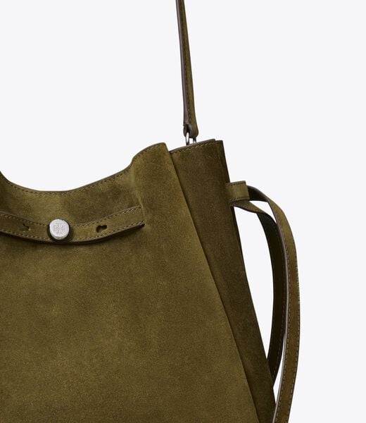Large Romy Suede Bucket Bag tory burch large romy suede bucket bag
