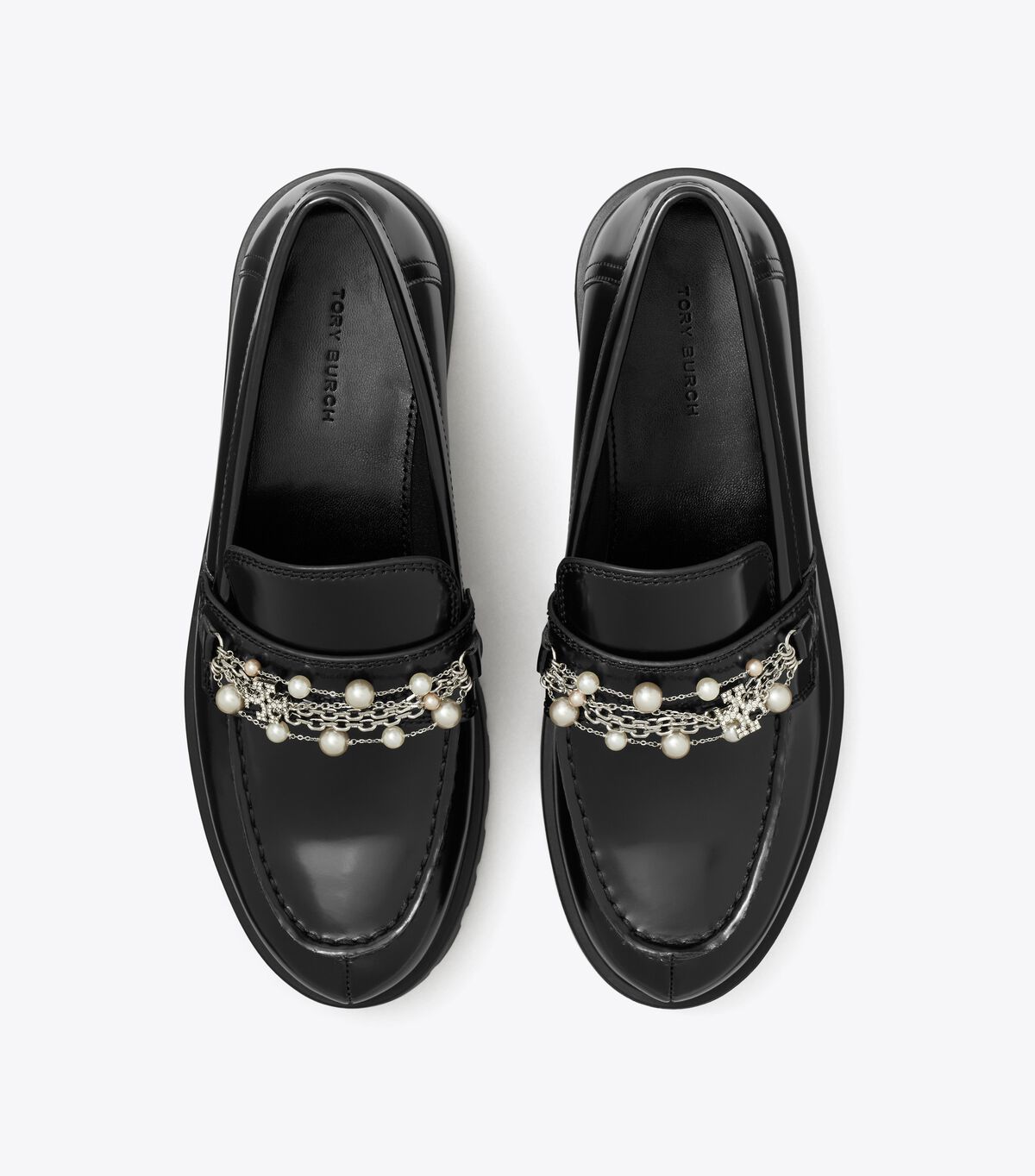 tory burch embellished classic lug loafer