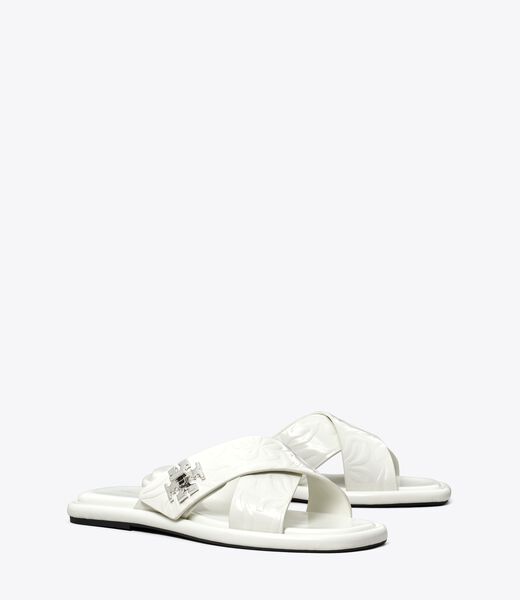tory burch turnlock slide