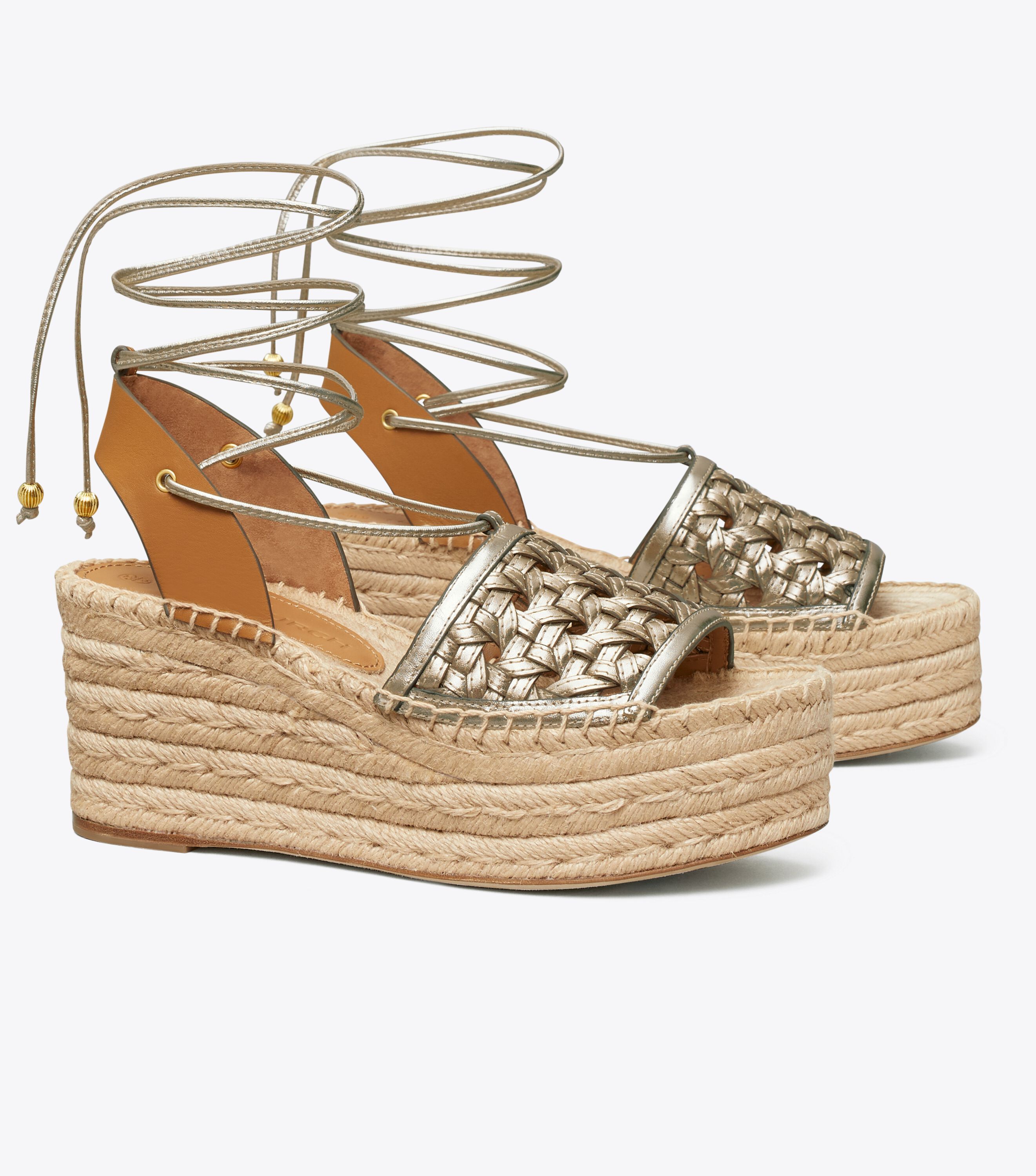 Basket weave Platform Espadrille