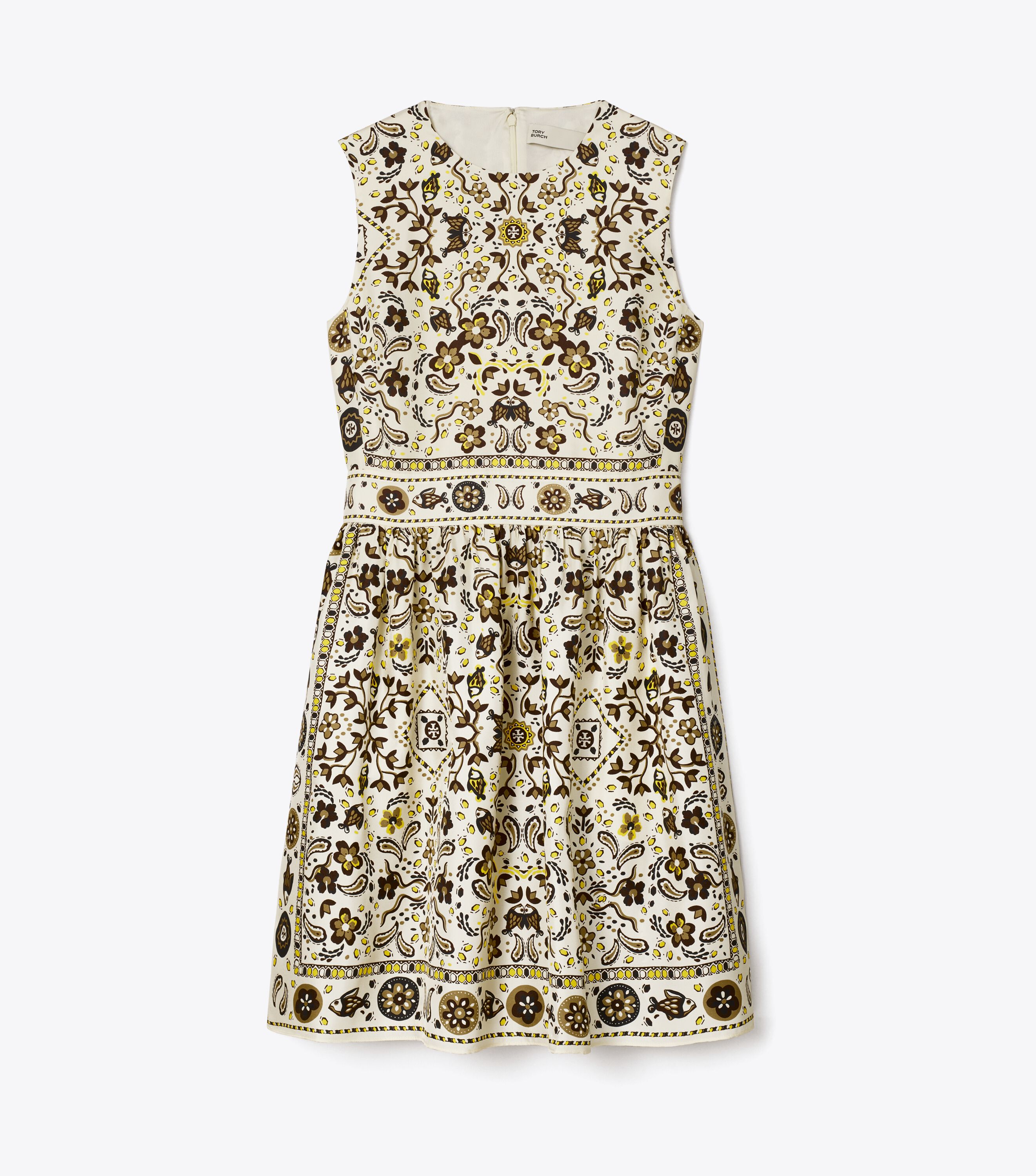 Printed Silk Dress Ready To Wear Tory Burch