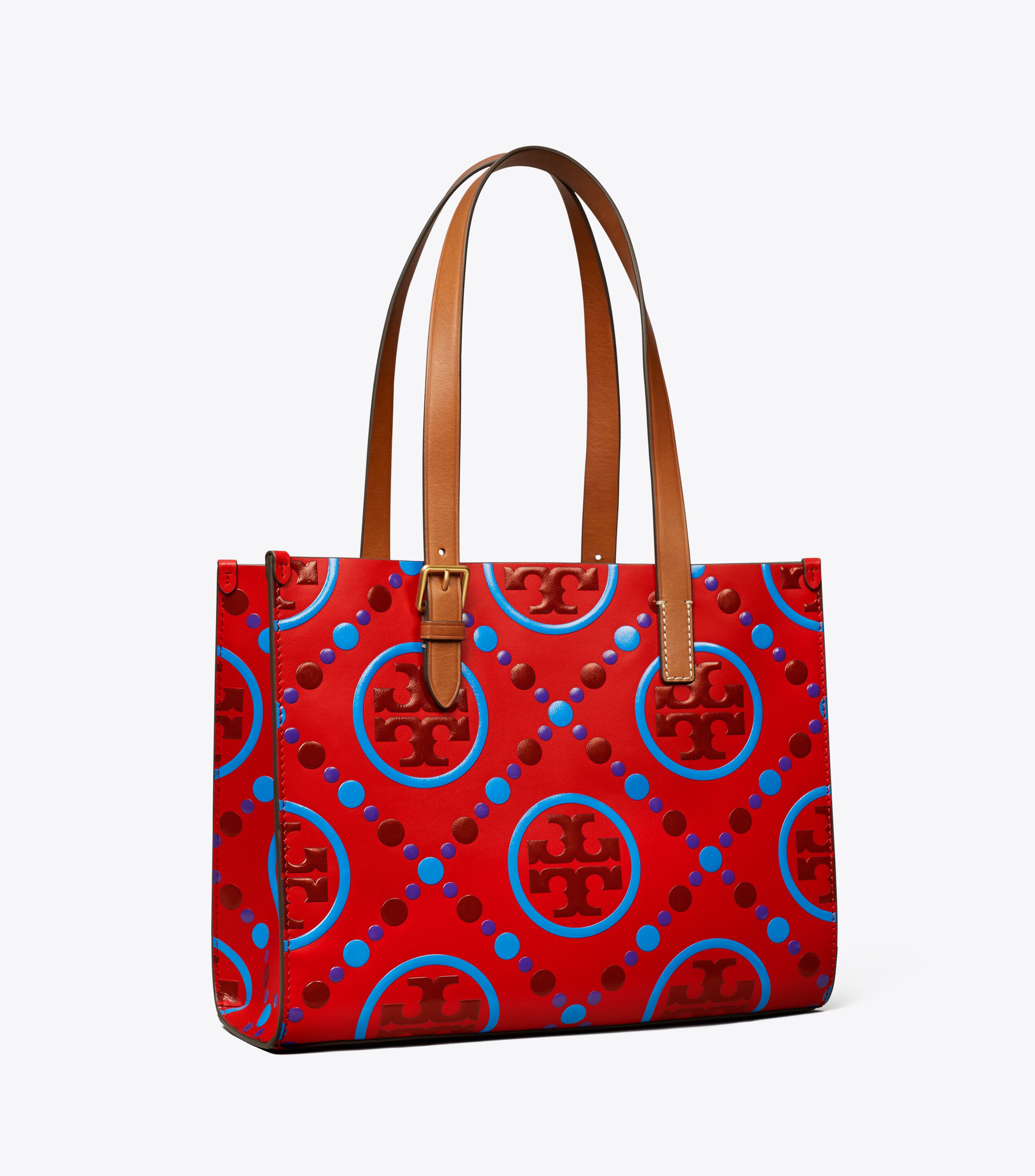 Tory burch logo embossed tote 2025 bag