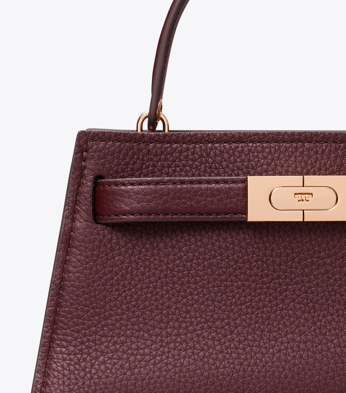 Mini Lee Radziwill Pebbled Top-Handle Bag tory burch mini lee radziwill pebbled top handle bag