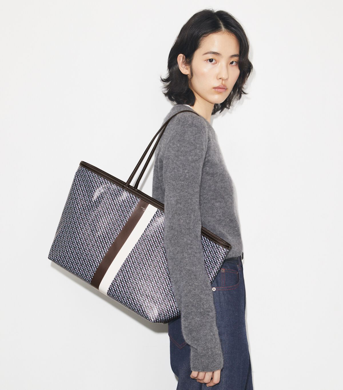 tory burch حقيبة تسوق ريسر