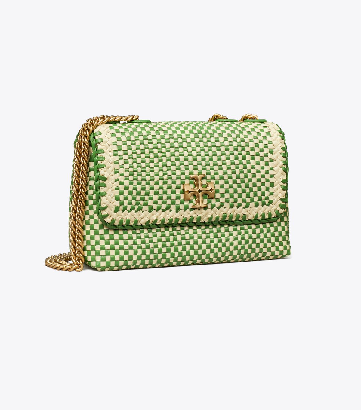 Small Kira Woven Chevron Convertible Shoulder Bag