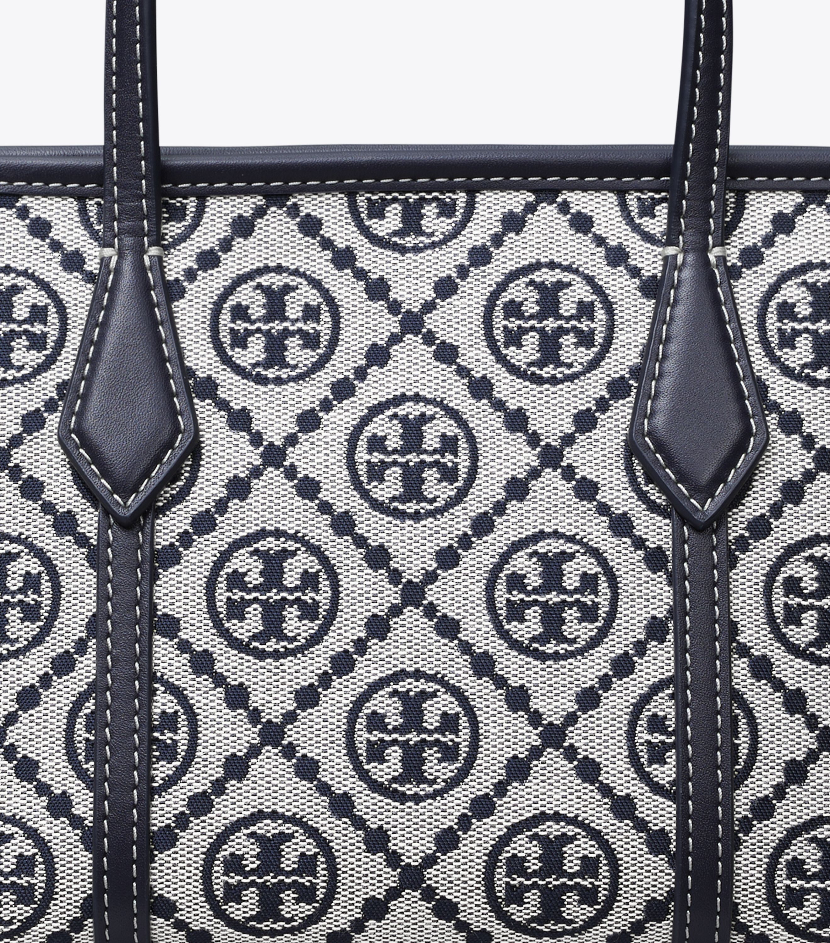 T Monogram Mini Perry Tote, Tory Navy | Tory Burch KSA