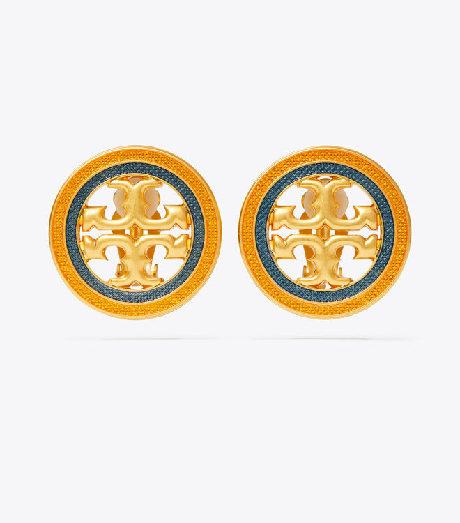 Miller Guilloche Clip-On Earring | Accessories | Tory Burch
