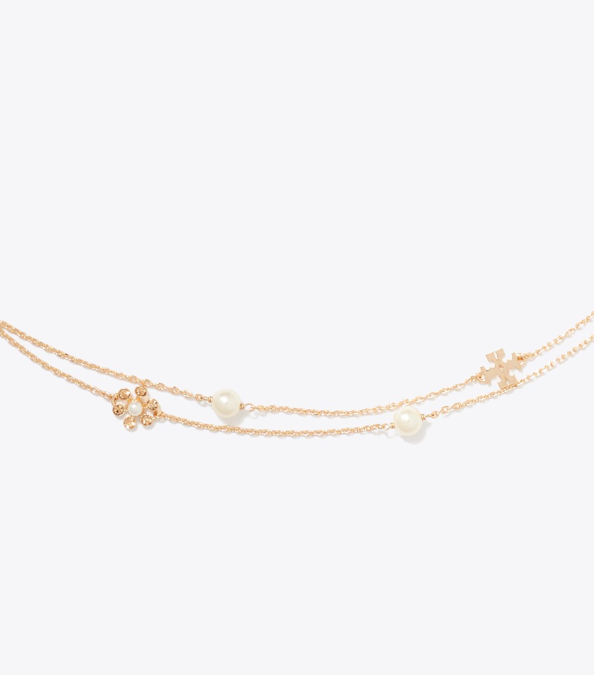 tory burch moondance long flower necklace