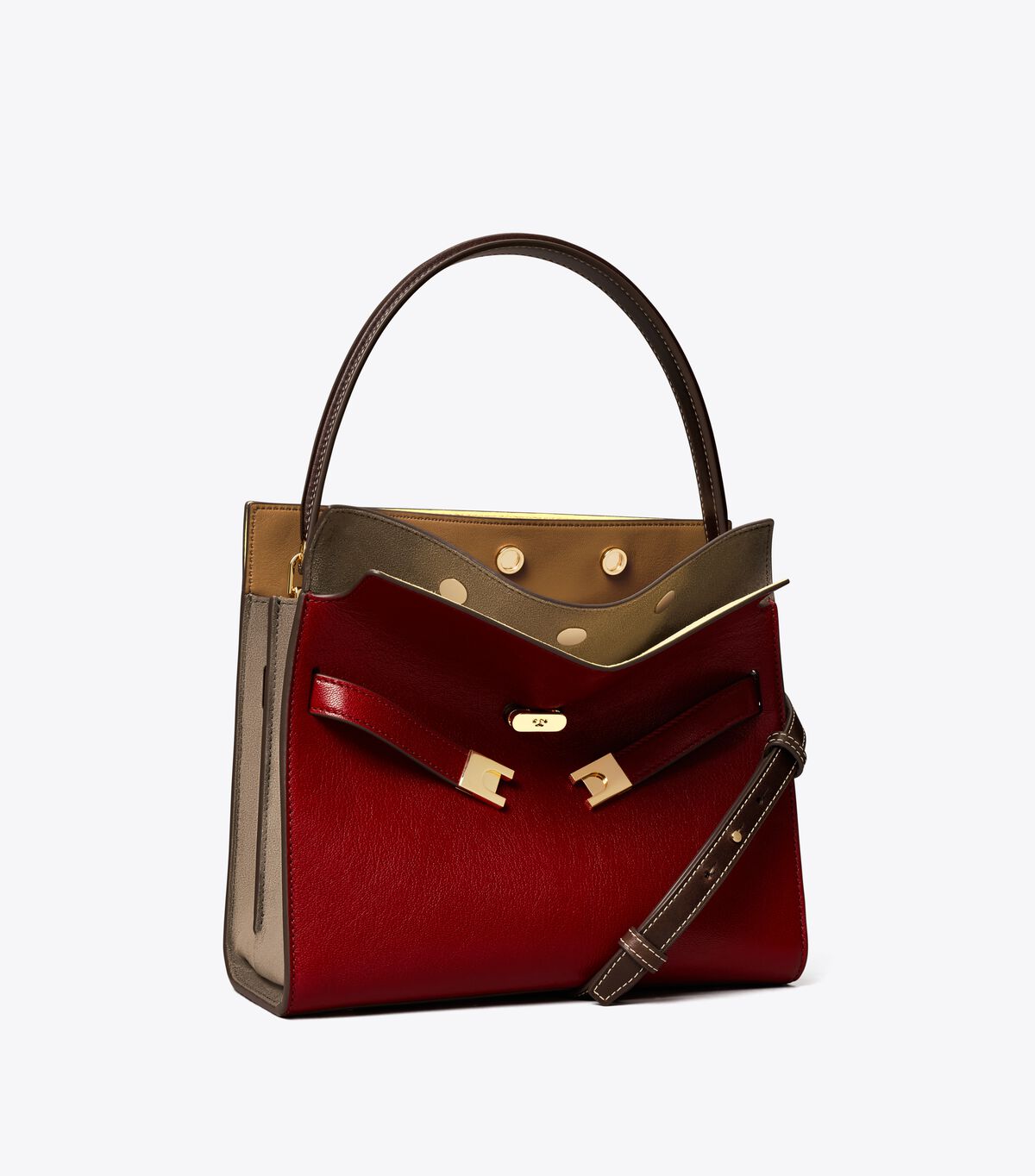 tory burch small lee radziwill textured double bag