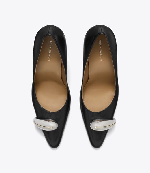 tory burch حذاء بكعب عالي مثقوب