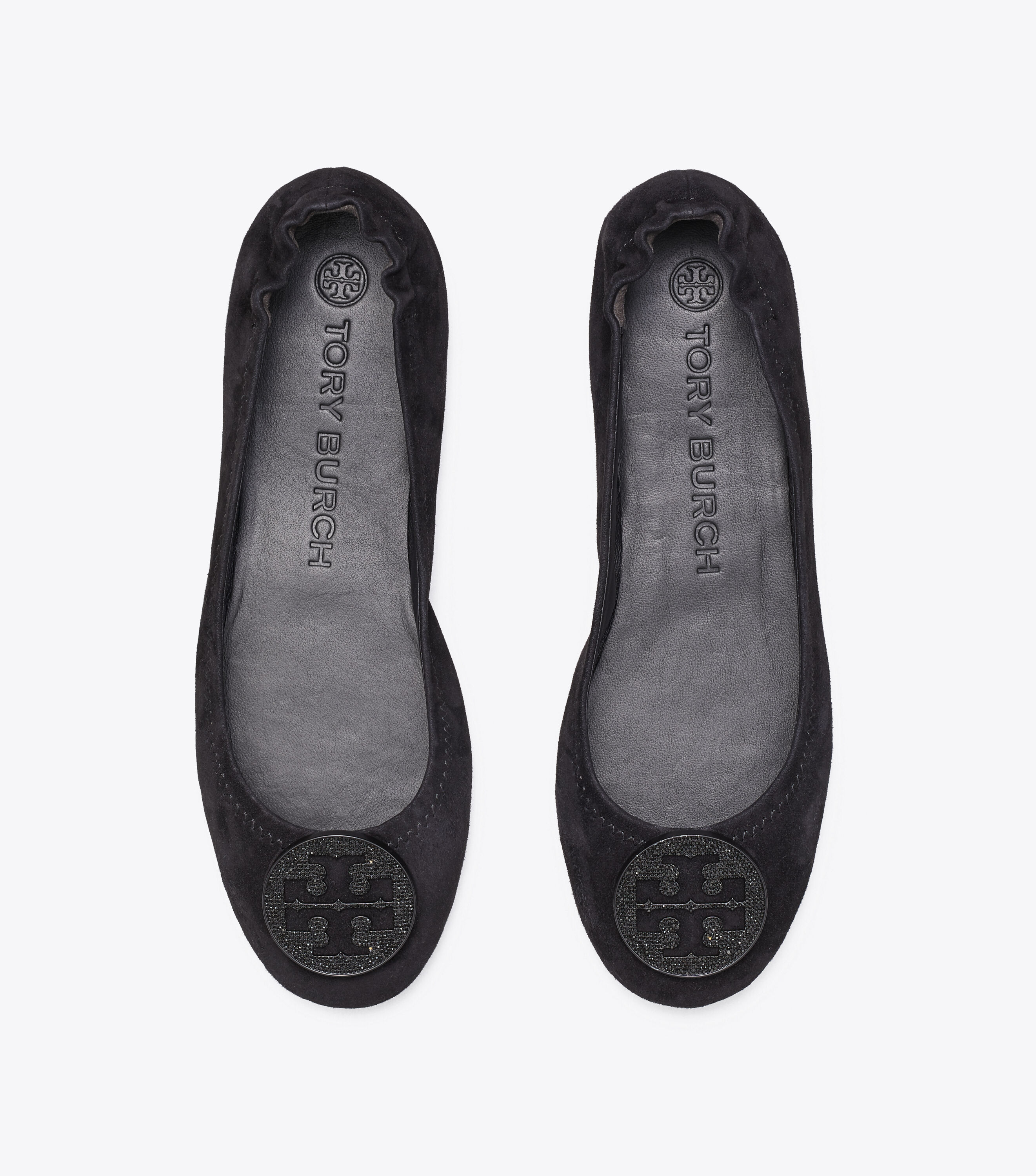 Tory burch minnie 2024 travel ballet with logo