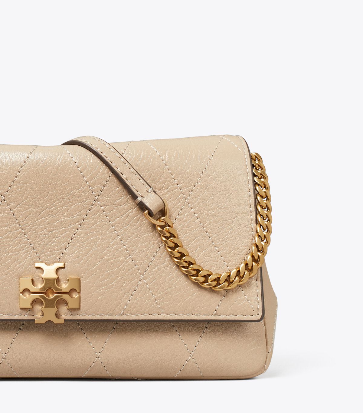 tory burch حقيبة كروسبودي تشارلي بسلسلة مبطنة