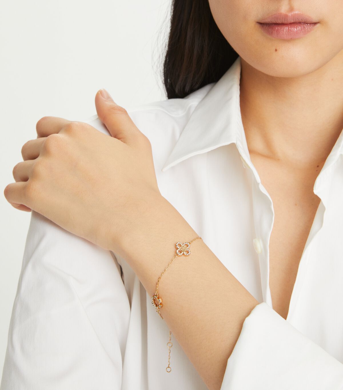 tory burch kira clover pav bracelet