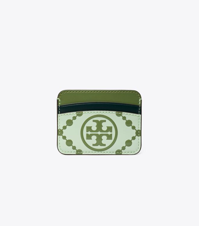 T Monogram Contrast Embossed Card Case | Holiday Gift Guide | Tory Burch