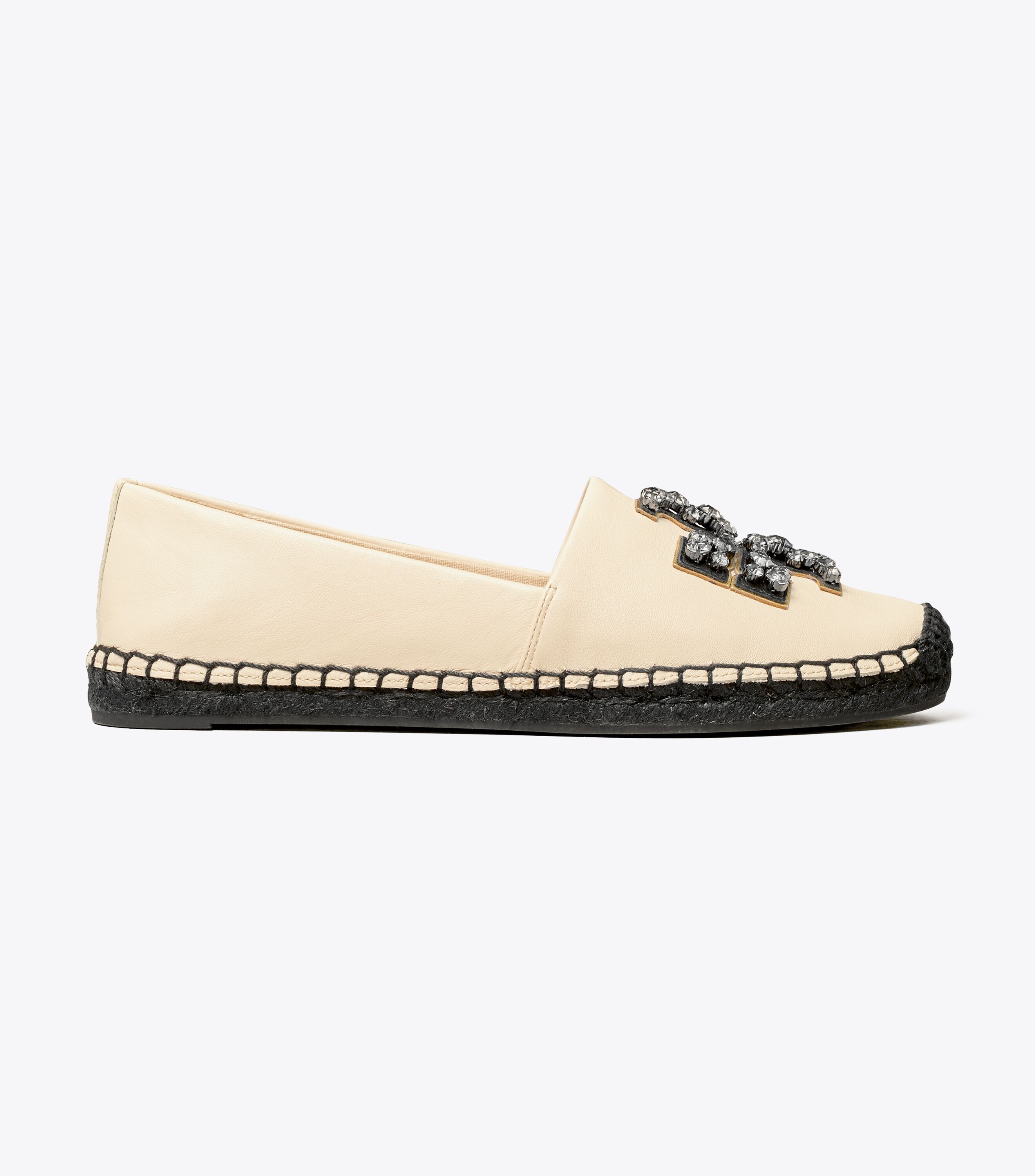 Ines Embellished Espadrille, NEW CREAM/ PERFECT BLACK/ GOLD