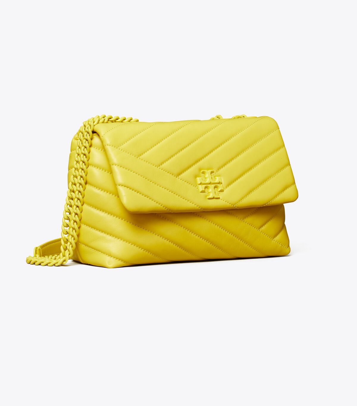KIRA CHEVRON POWDER COATED SMALL CONVERTIBLE SHOULDER BAG