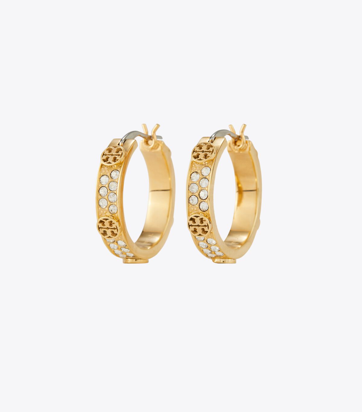 tory burch small miller stud hoop earring